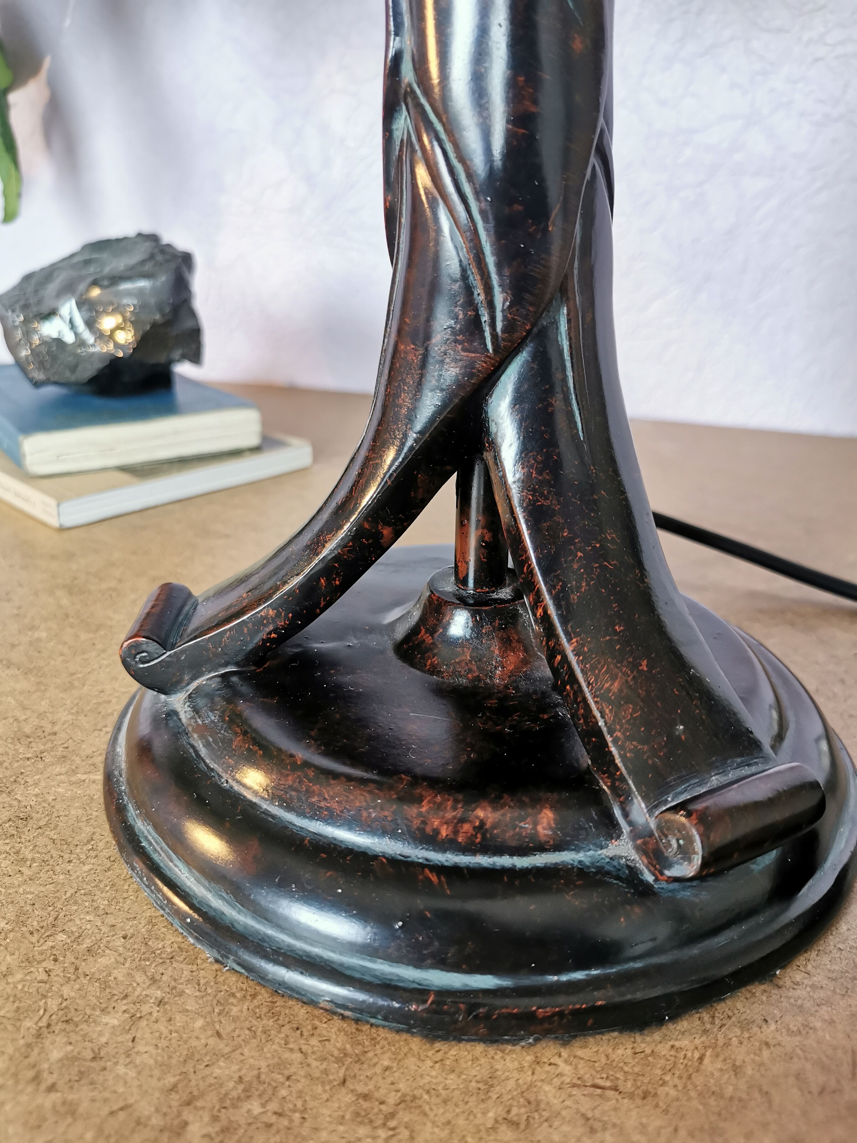 Tiffany style lamp, stained glass, art nouveau