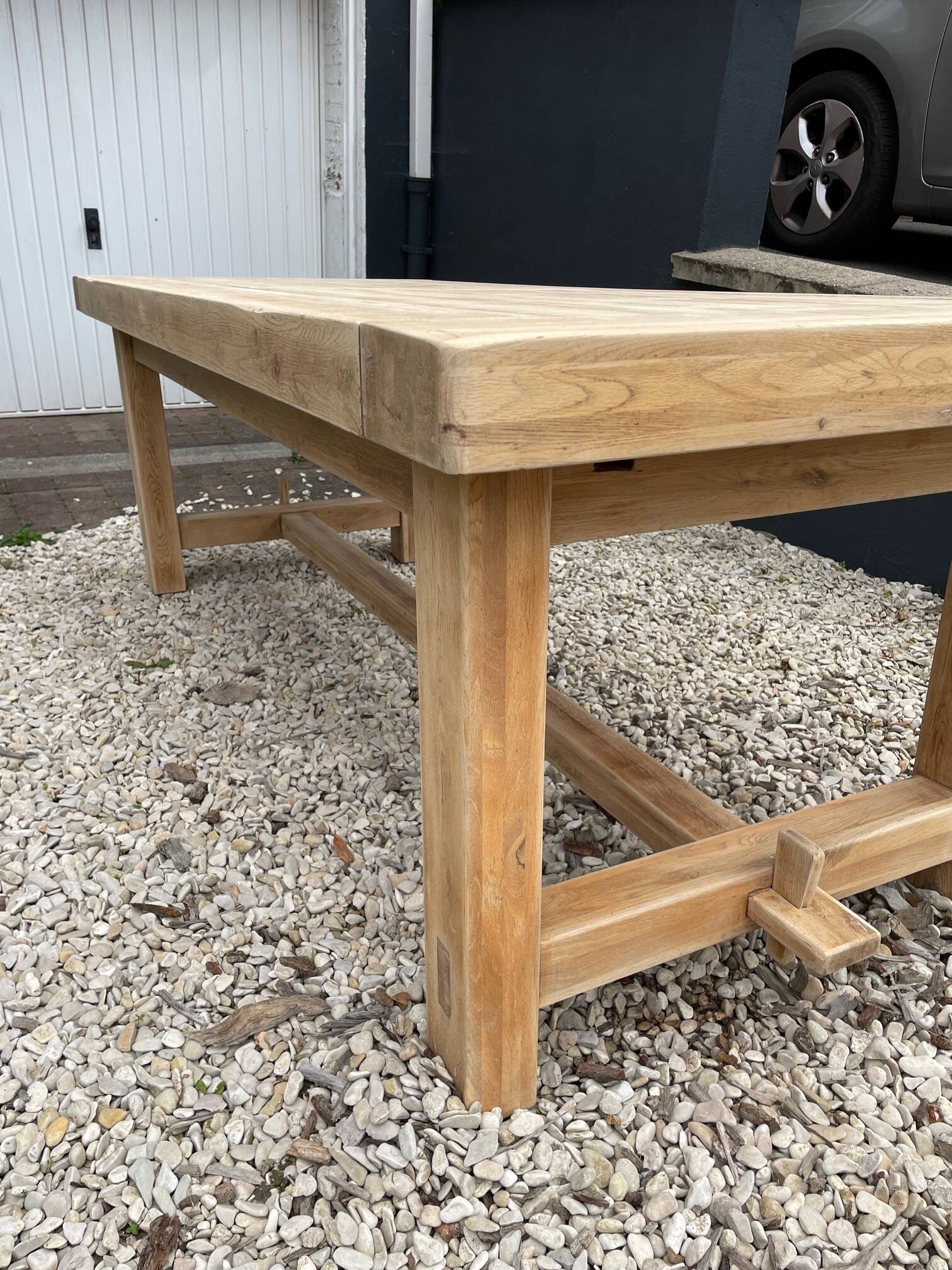 Solid oak farmhouse table