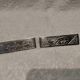 10 silver-plated metal knife and card holders, art deco style, Rabier