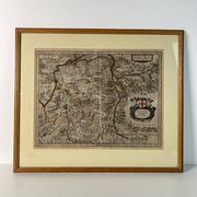 Geographical map of Savoie by Johannes Janssonius, engraving from the 17th century.