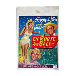 Affiche cinéma originale En route
