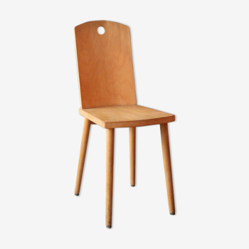 Raw wood chair