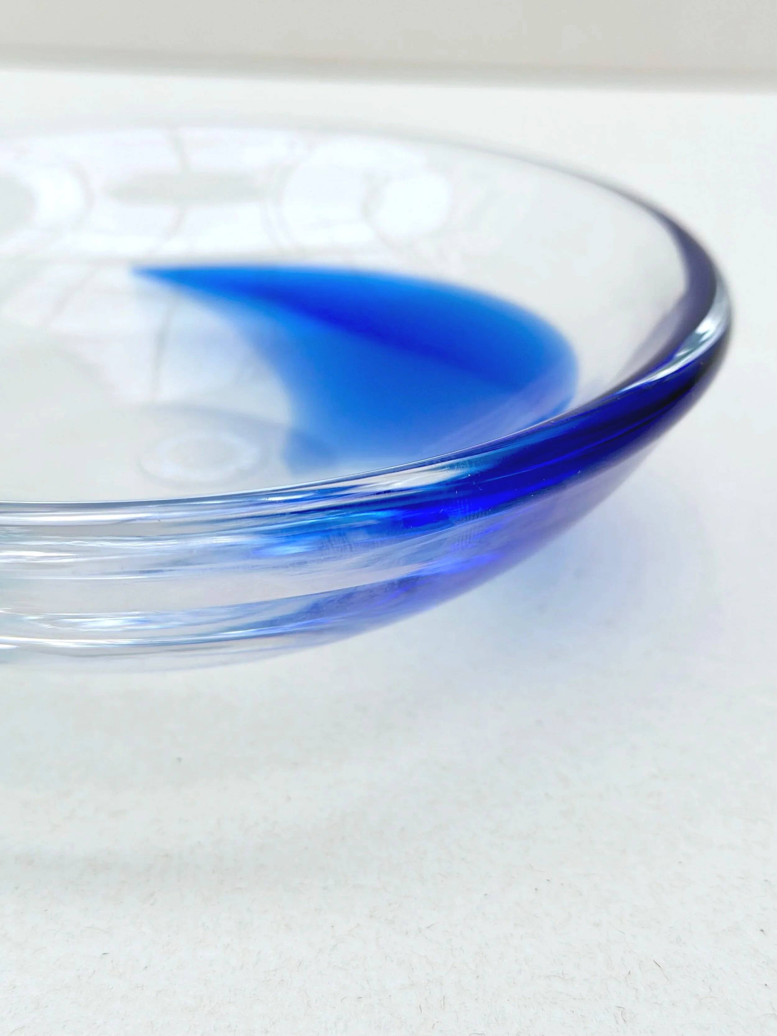 V. Nason & C. Murano blown glass trinket tray, Italy