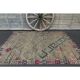 1970s Vintage Turkish Oushak Handmade Wool Cotton Gray Area Rug 158x236