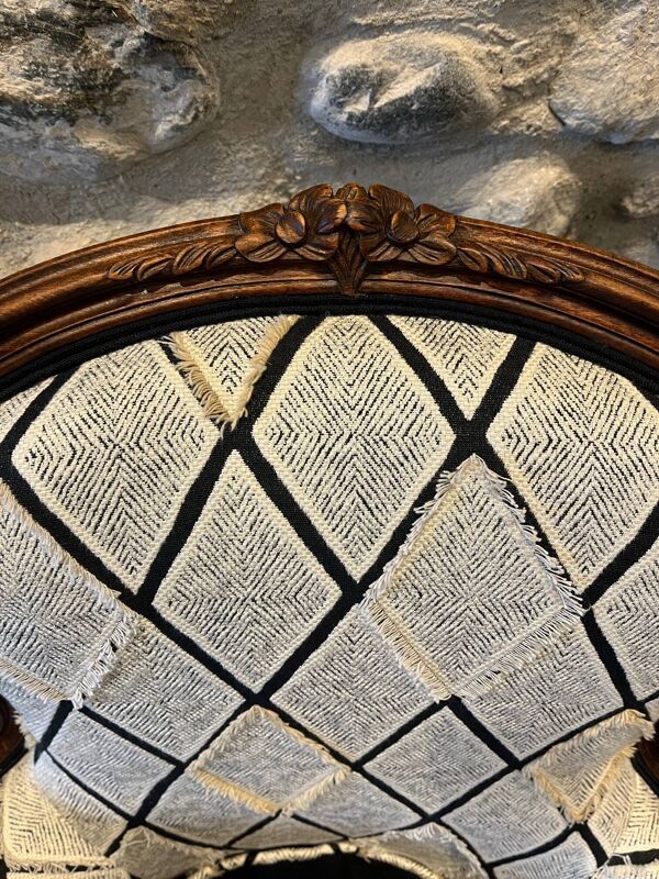 Fauteuil bergère, restauration complète traditionnelle