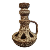 Pied de lampe brutaliste, fat lava 1970
