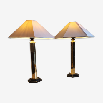 Vintage brass table lamps 70