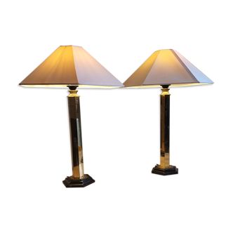Vintage brass table lamps 70
