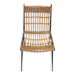 Chaise rotin et fer Raoul - guys