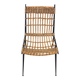 Chaise rotin et fer Raoul Guys
