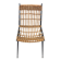 Chaise rotin et fer Raoul Guys