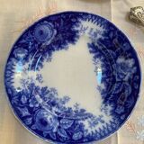 Set of 2 U&C dessert plates, Sarreguemines, Jardinière model