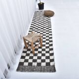 Tapis de couloir à carreaux fait main 2x10 69x308Cm SK241431