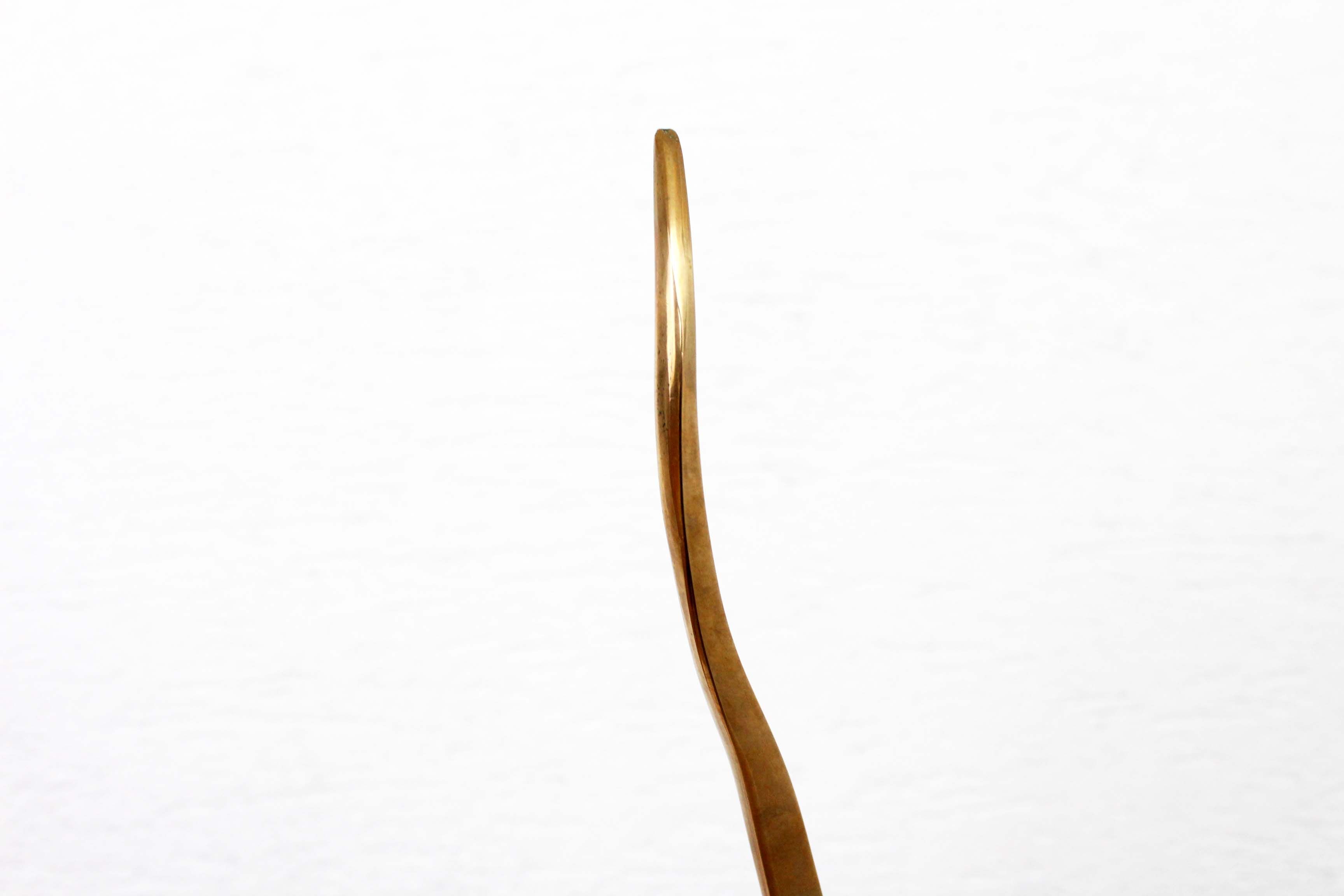 Oiseau brutaliste en bronze par Yves Lohé, années 80