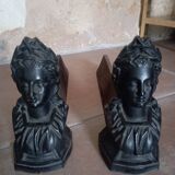 Pair of old andirons
