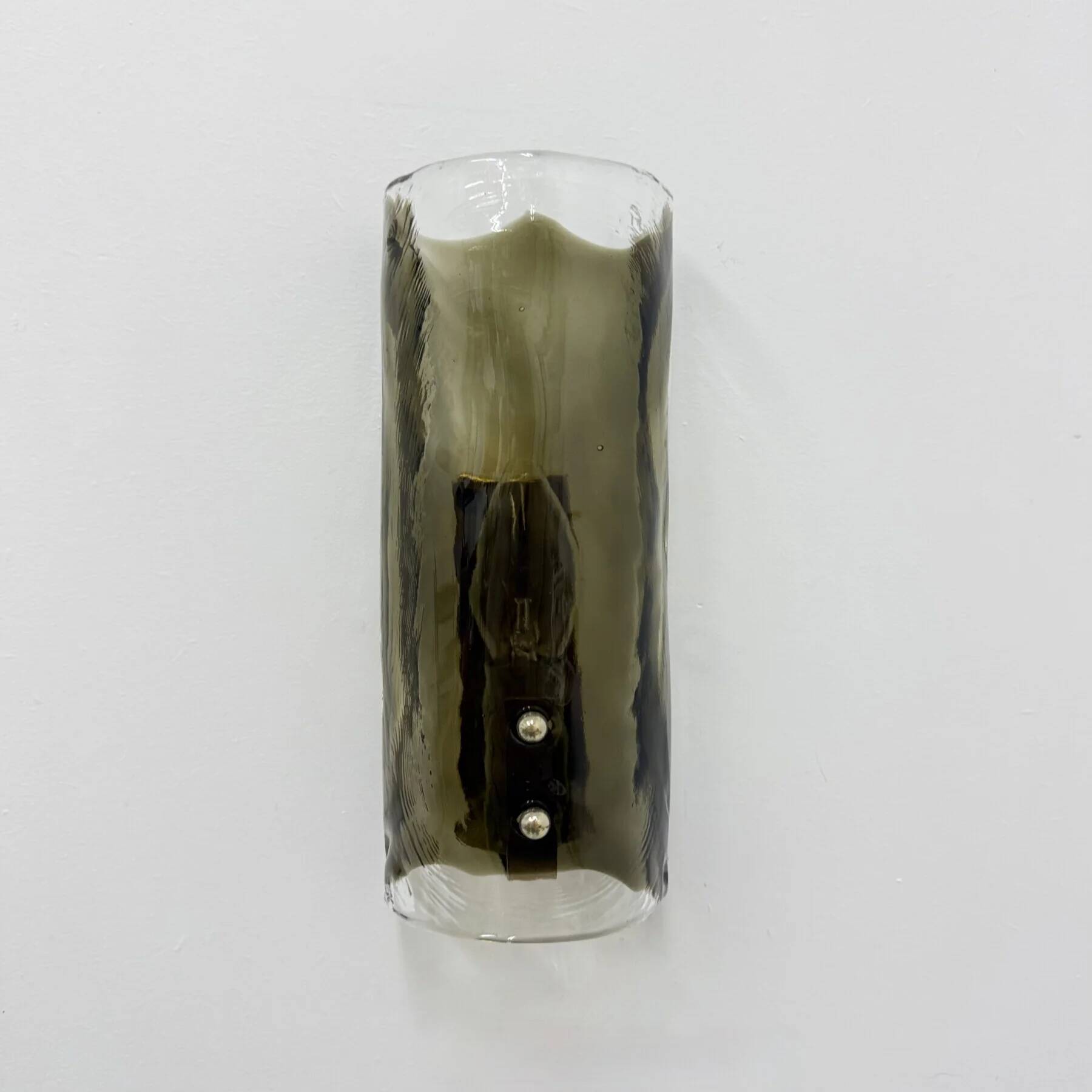 Mid-century glass wall lamp sconce J.T. Kalmar, 1970s, Germany