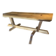 Table basse en noyer massif "Wharton" style G. Nakashima