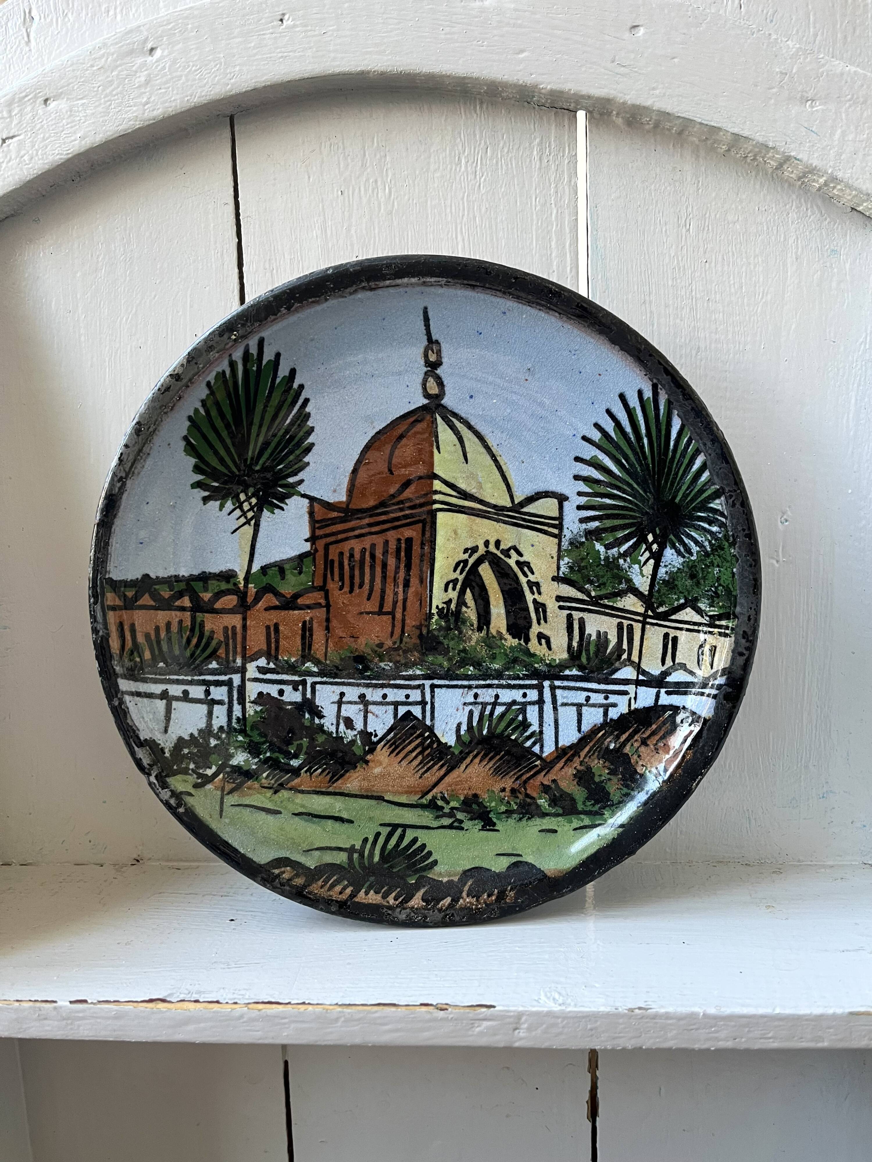 Decorative ceramic plate