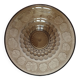 Art Deco fruit bowl circa 1930 in brown smoked glass
