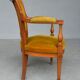 Paire de fauteuils style Directoire en merisier velours