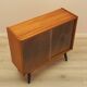Mahogany display cabinet with glass front, Denmark, 1970s