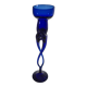 Sculptural Glass Candle Holder in Jozefina Krosno Style – Cobalt Blue
