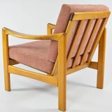 Pink knoll armchair