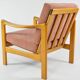 Pink knoll armchair