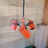 Lampe triple spot rétro montée et descente
