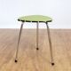 Vintage green and chrome stool