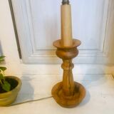 Lampe en bois 48 cm  circa 1960