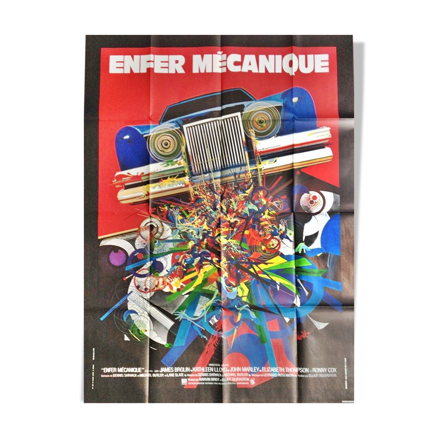 Vintage cinema poster 1977 mechanical hell moretti 120x160 cm