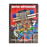 Vintage cinema poster 1977 mechanical hell moretti 120x160 cm