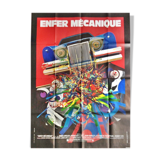 Vintage cinema poster 1977 mechanical hell moretti 120x160 cm