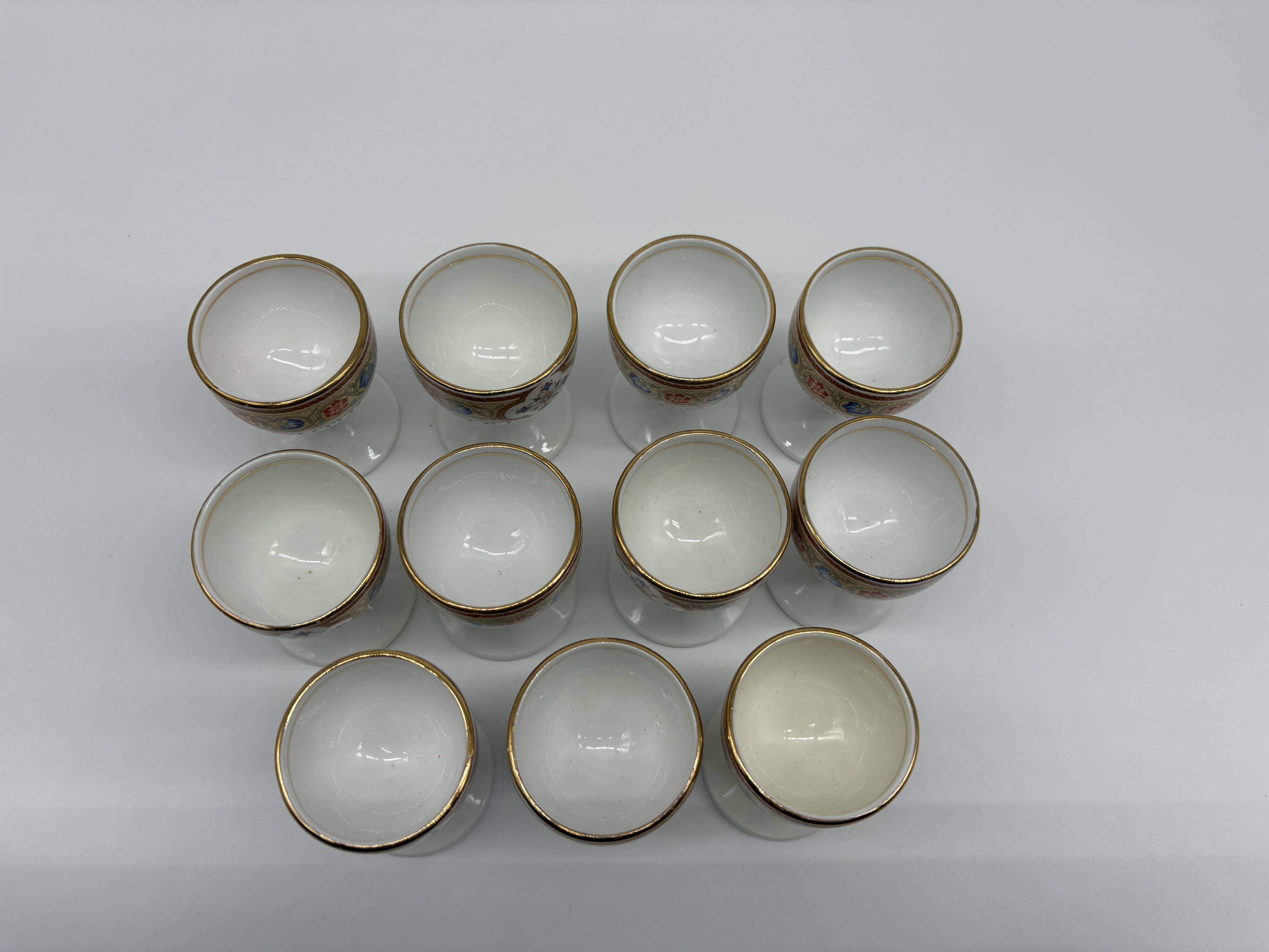 Service for Egg Cups Antique Grosvenor China Persian English Porcelain