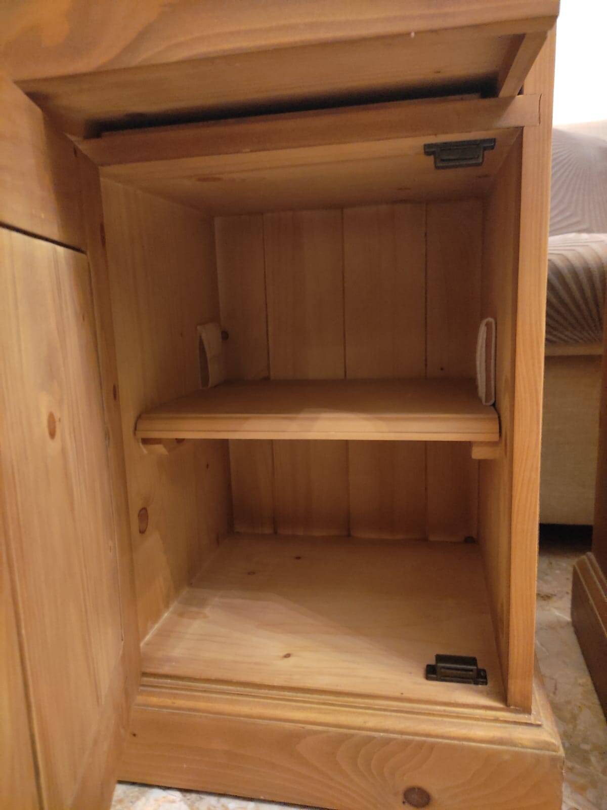 Solid wood bedside tables