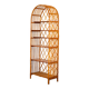 Bibliothèque en rotin et bois