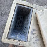 Painted ice cabinet by Fülek