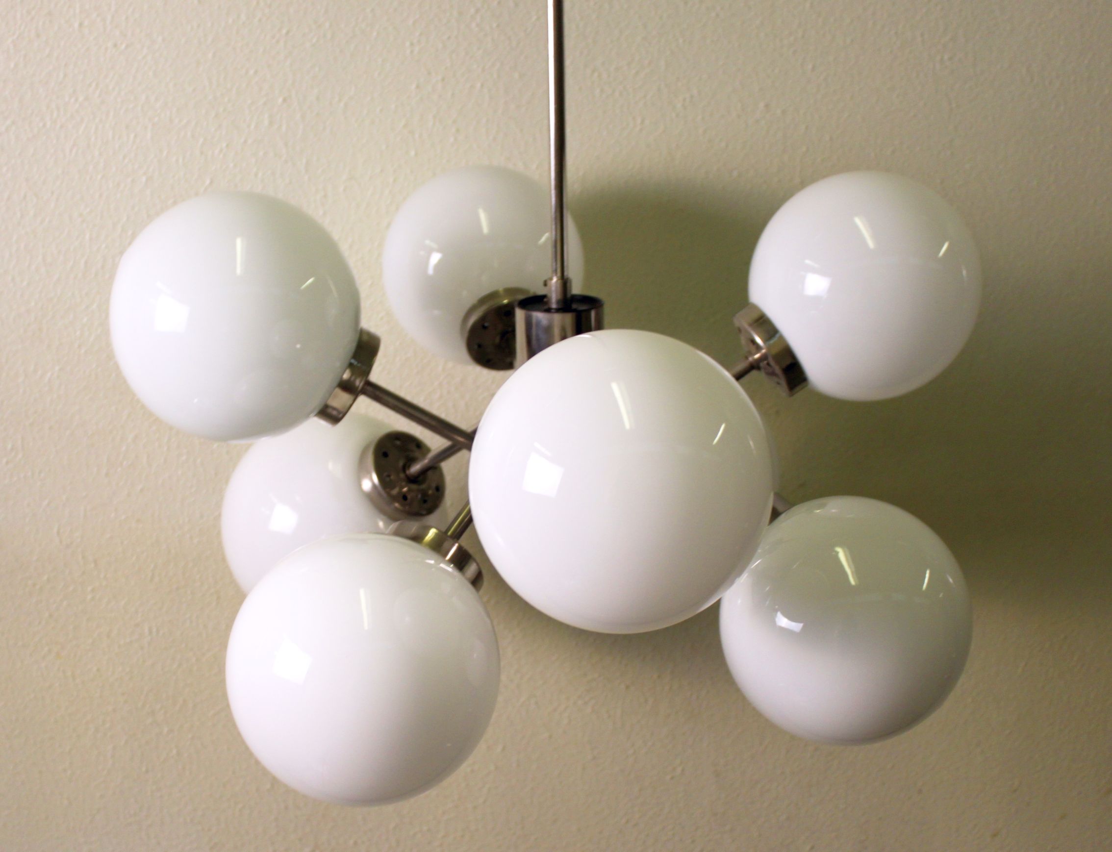 Sputnik chandelier 8 lights, Kaiser Leuchten, Germany, 60's