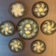 Vintage earthenware oyster set - Saint Clement, 1 dish + 6 plates