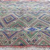 Antique Moroccan Kilim Rug 112x112cm
