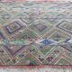 Ancien tapis marocain Kilim 112x112cm