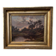 Louis Marius Gueit 1877-1956 The Dawn in the Landes signed Hsp 42 x 53cm