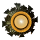 Plafonnier, applique vintage 'Sunburst'