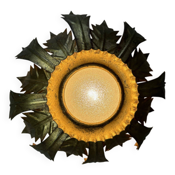 Vintage 'Sunburst' ceiling lamp