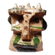 Modern anthropomorphic sculpture in glazed terracotta, vintage 70-2000.