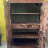 18th century solid walnut wardrobe