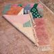 Handmade Azilal Berber rug: Moroccan rug made from sheep wool.