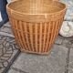 XL wicker and bamboo cache pot 1960