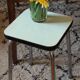 Tabouret formica vintage vert d'eau